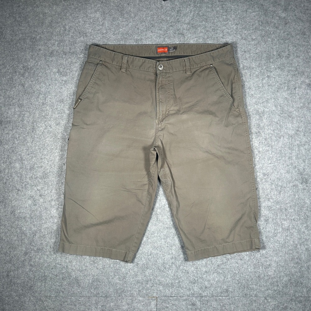 Merrell Shorts Mens 38 Brown Canvas Hiking Outdoor Gorpcore Cargo Utility Casual